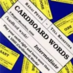 Újdonság CARDBOARD WORDS