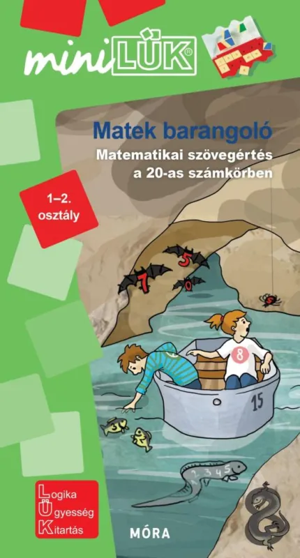MATEKBARANGOLÓ - MATEMATIKAI FELADATOK (1-2. OSZTÁLY)MINILÜK ZÖLD Gyors kiszállítás